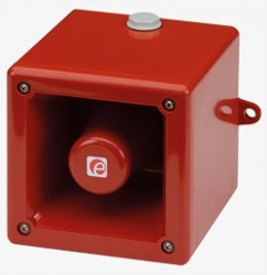 E2S A105NAC230R Industrial Sounder - Red - 230V AC- IP66