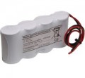 4 Cell Emergency Lighting Battery Pack 4.8V 4Ah D Size - Side By Side