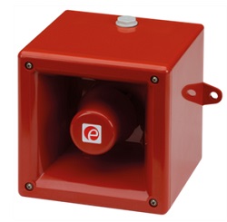 E2S A112NDC24R Industrial Sounder - Red - 24V DC - IP66