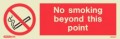 8025K No Smoking Sign 150mm x 400mm